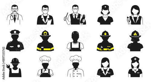 Collection of elegant deer silhouettes, showcasing diverse poses and sizes, perfect for nature, wildlife, and design projects, capturing the grace of these majestic animals