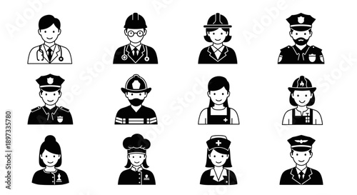 Collection of elegant deer silhouettes, showcasing diverse poses and sizes, perfect for nature, wildlife, and design projects, capturing the grace of these majestic animals