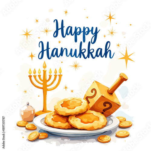 hanukkah banner, hanukkah poster, happy hanukkah design, festival of lights banner, hanukkah background, hanukkah celebration poster, jewish holiday banner, menorah design, hanukkah menorah illustrati