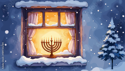 hanukkah banner, hanukkah poster, happy hanukkah design, festival of lights banner, hanukkah background, hanukkah celebration poster, jewish holiday banner, menorah design, hanukkah menorah illustrati