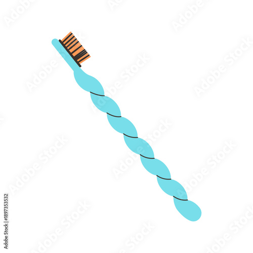 Colorful, different types of toothbrush illustrations for dental hygiene and oral care