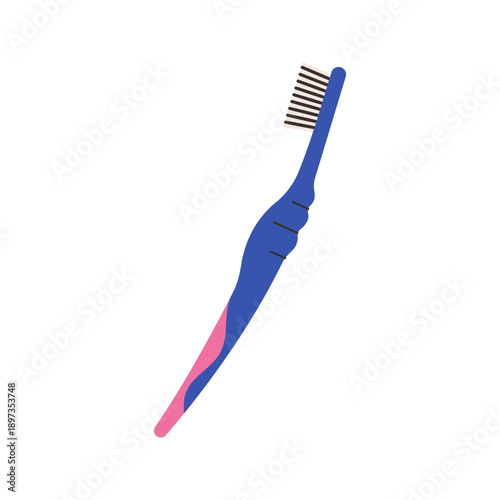 Colorful, different types of toothbrush illustrations for dental hygiene and oral care