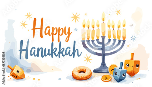 hanukkah banner, hanukkah poster, happy hanukkah design, festival of lights banner, hanukkah background, hanukkah celebration poster, jewish holiday banner, menorah design, hanukkah menorah illustrati