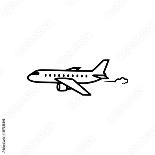 Wallpaper Mural Simple Plane Illustration Torontodigital.ca