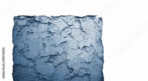 Abstract blue-grey textured background resembling rough concrete or rugged rock surface, with jagged edges