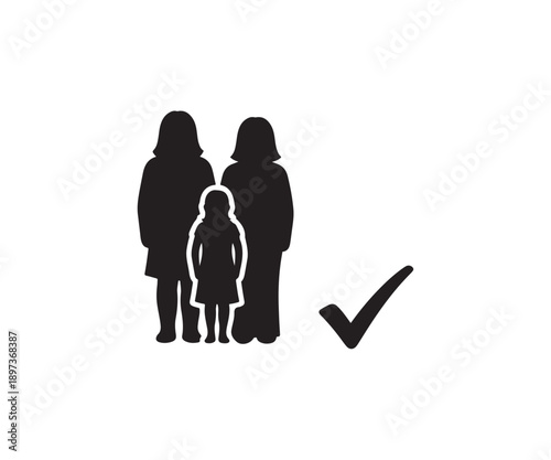 Approved family silhouette