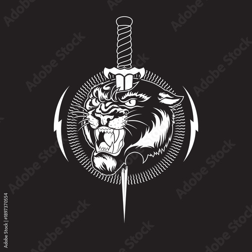 tiger head vector