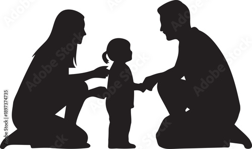 Muslim man praying on crescent moon with mosque in background, symbol of islamic faith and ramadan holiday