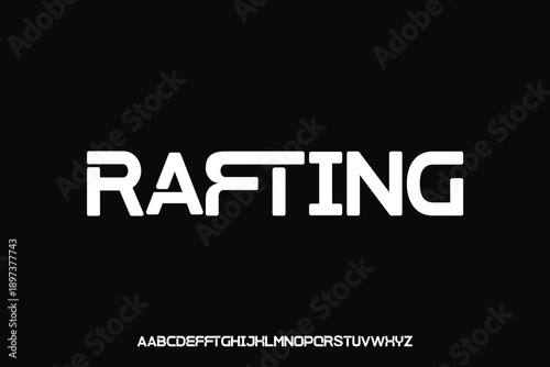 Display alphabet font vector design suitable for headline, poster, logo, magazine and many more