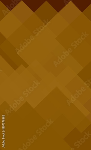 Bright orange and yellow seamless mosaic pattern featuring abstract geometric triangle shapes in a vintage vector illustration style for a decorative textured wallpaper backdrop
