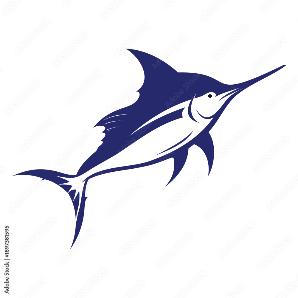 Fototapeta premium Elegant Aquatic Fish Illustration