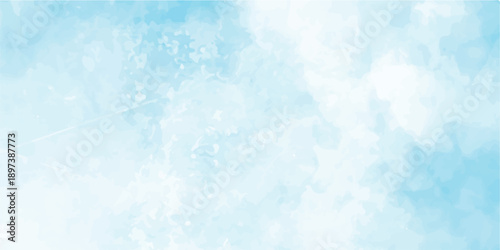 Blue grunge winter texture with icy abstract patterns and soft snowflakes