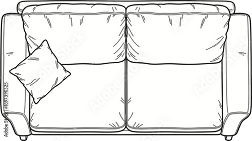 Cozy Sofa Illustration