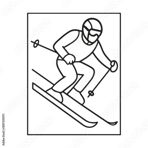 Dynamic Ski Descent SVG