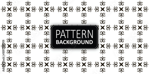 Brown ornamental cross motif background