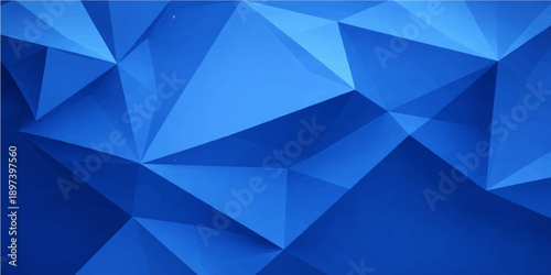 Wallpaper Mural An abstract blue background features a geometric triangle pattern with a 3d polygon design and mosaic texture to create a modern light vector wallpaper Torontodigital.ca