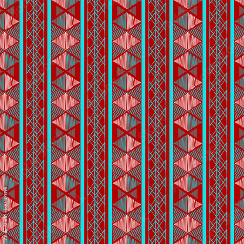 Colorful Latin American background with brown and yellow elements