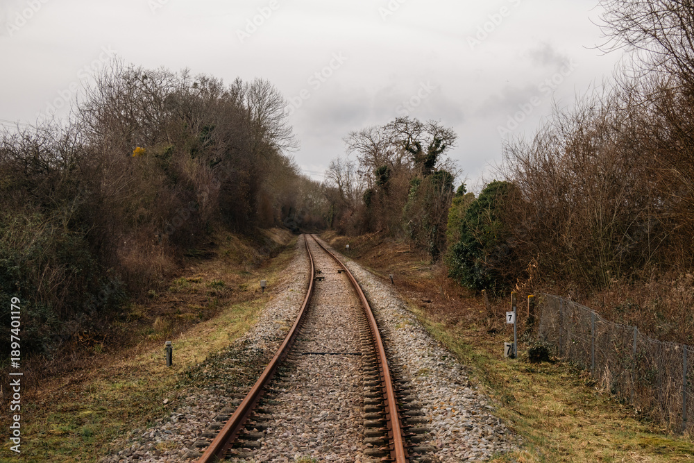 Obraz premium railway in the morning