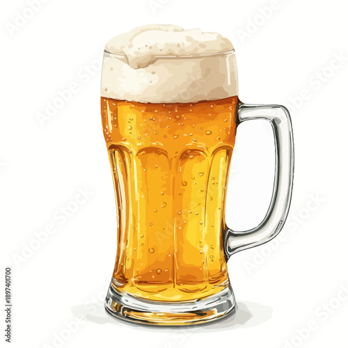 Very Delicious Beer Illustration Design