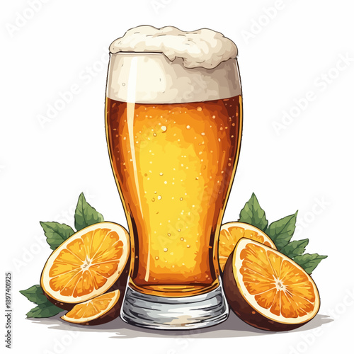 Very Delicious Beer Illustration Design