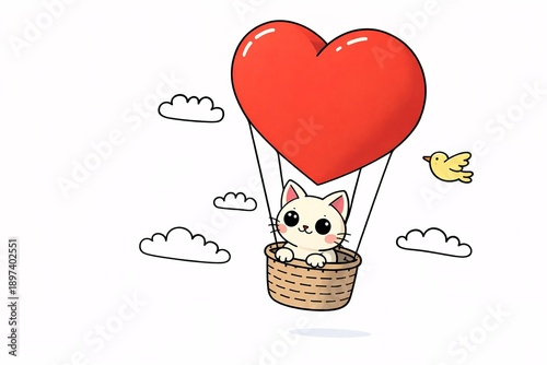 Cute Vlentines Day Cartoon Background