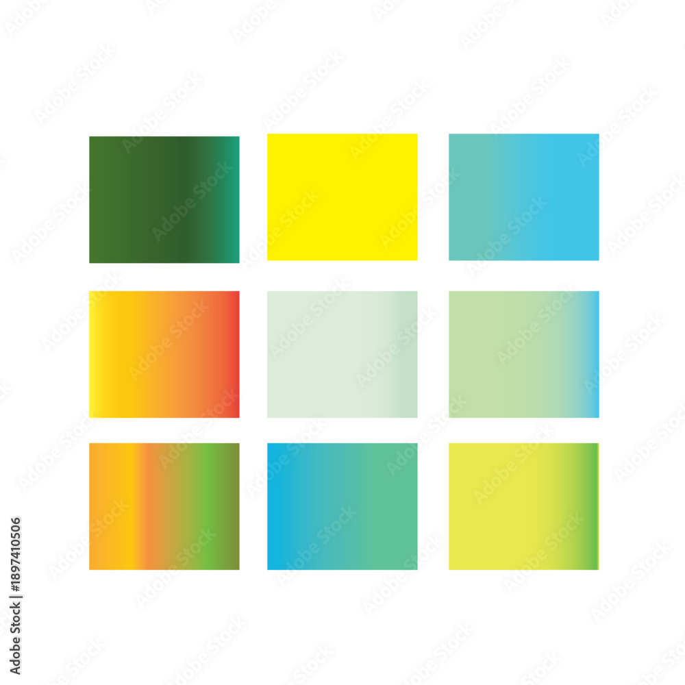 Fototapeta premium Gradient gradient color set vector