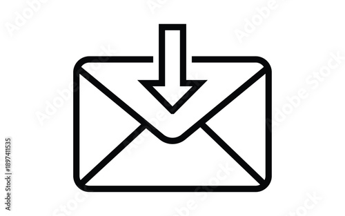 Email Icon with Down Arrow