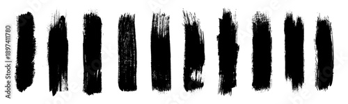 Brush stroke set, calligraphy ink paint lines, sketchy brush strokes grunge, bold lines marker stripe, line hand drawn trace brush strokes black paint texture