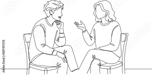 Group of young people discuss interesting task together and talking