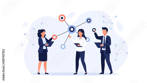 Teamwork and Collaboration in Business - Connecting Ideas and Data