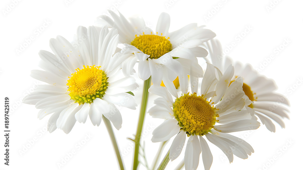 Fototapeta premium Chamomile Daisy Bouquet Illuminated by Sunlight