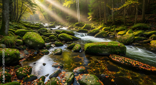 stream in the forest