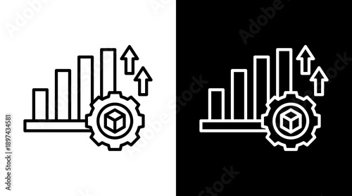 Improvement White Icon Set Design