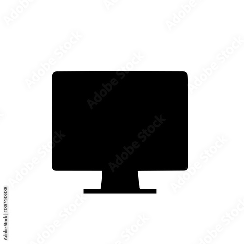 High-Tech LCD Monitor Vector Illustration