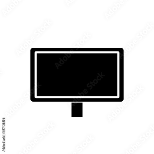 LCD Screen Monitor Vector Illustration