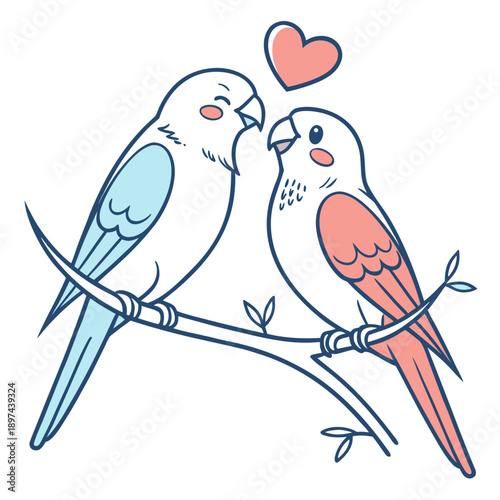 Valentine love tag label with heart cutout icon