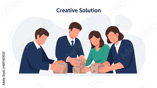 Teamwork Collaboration Creative Solution Business Meeting