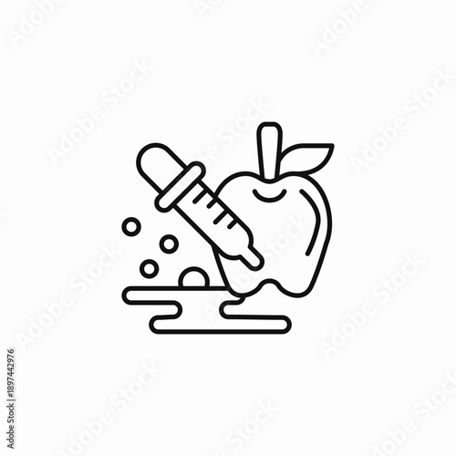 food science testing icon sign vector