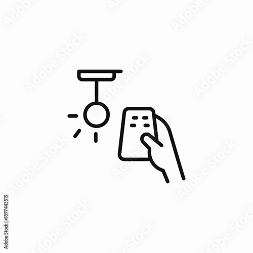 light remote control icon sign vector