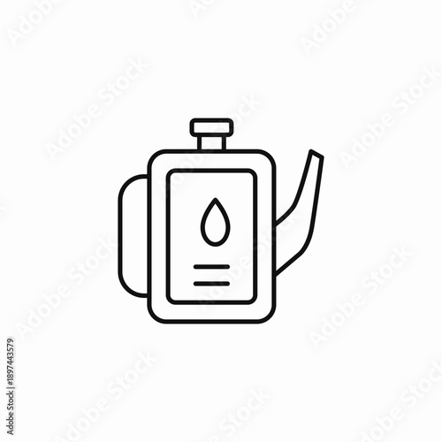 lubricant oil can icon sign vector