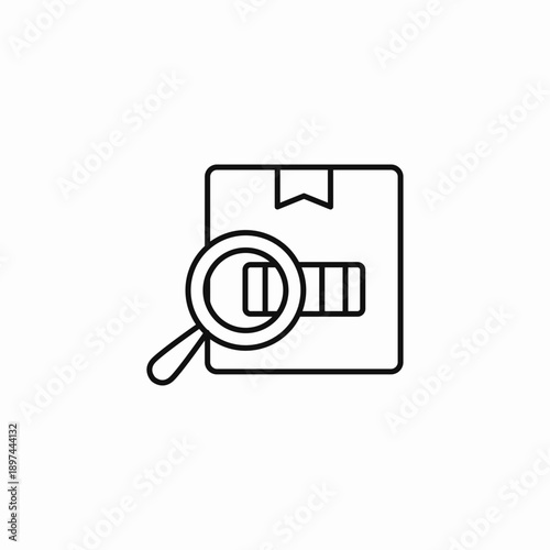 package inspection search icon sign vector