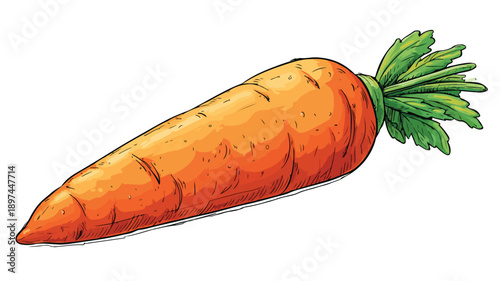 Playful Cartoon Style Carrot Clipart Vector Illustration for Creative Designs