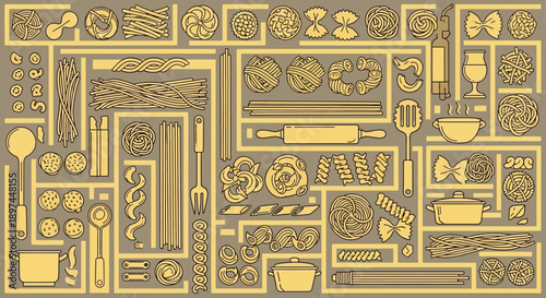 Pasta Maze: Culinary Challenge Illustration