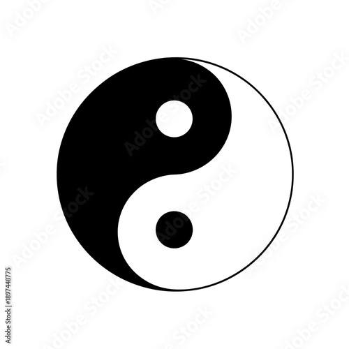 Yin and Yang Symbol of Balance and Harmony.