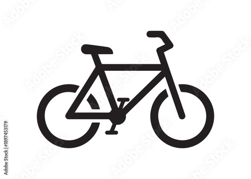 Bike Icon, Editable Solid Vector Illustration
