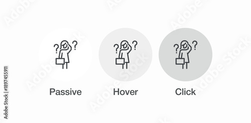 confused problem question icon sign vector