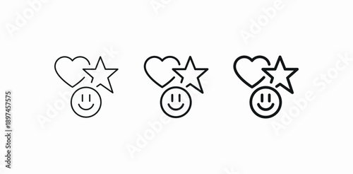 feedback rating emotions icon sign vector