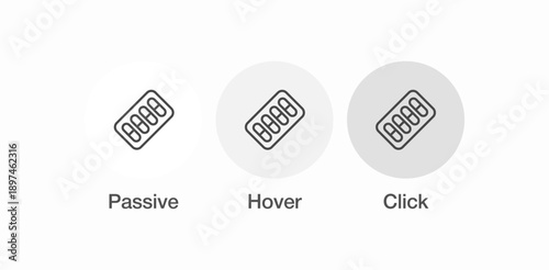 tablet blister pack icon sign vector