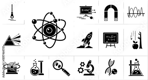 Science icons collection