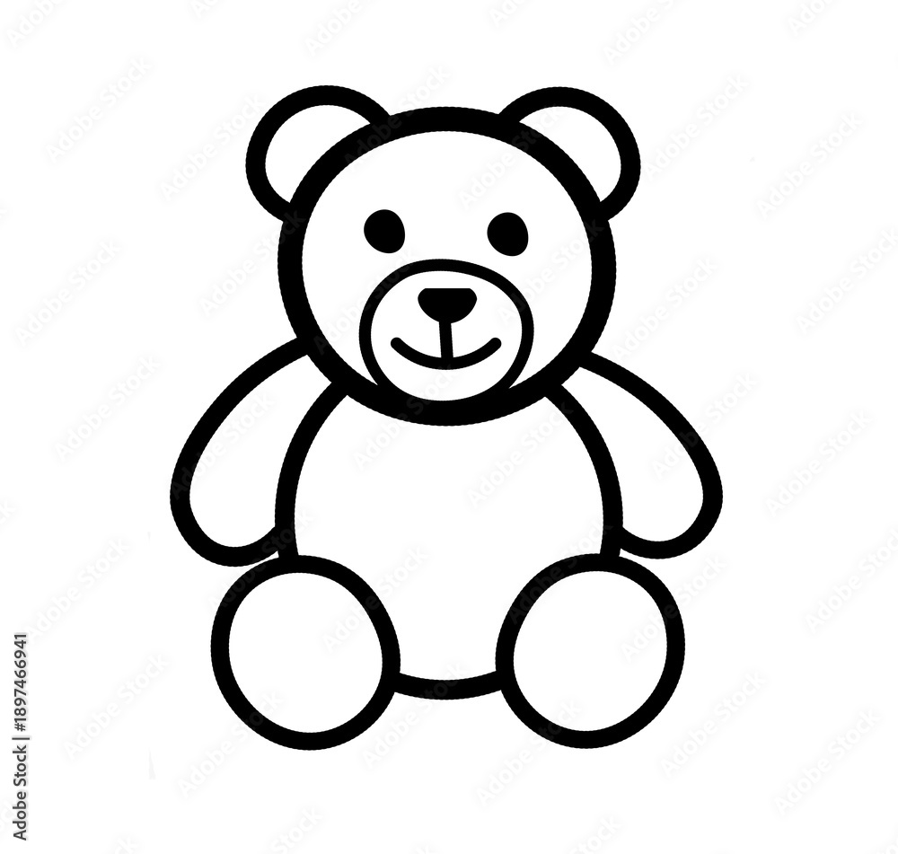 Obraz premium teddy bear vector illustration